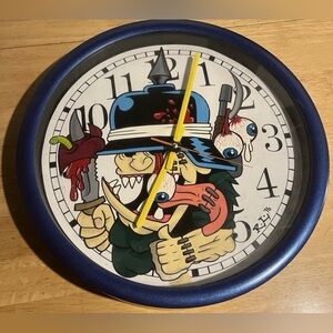 Rat Fink Hand Art Painted Animation INSPO Character Wall Clock Acrylic Art WORKS